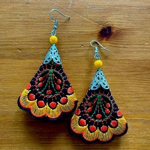 Large Summer Boho Statement Earrings